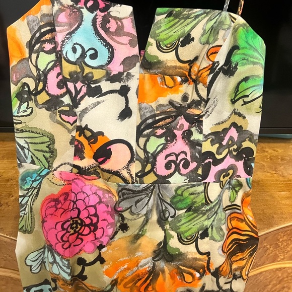 Milly Printed Knee-Length Dress Size Med/8 - Picture 6 of 10